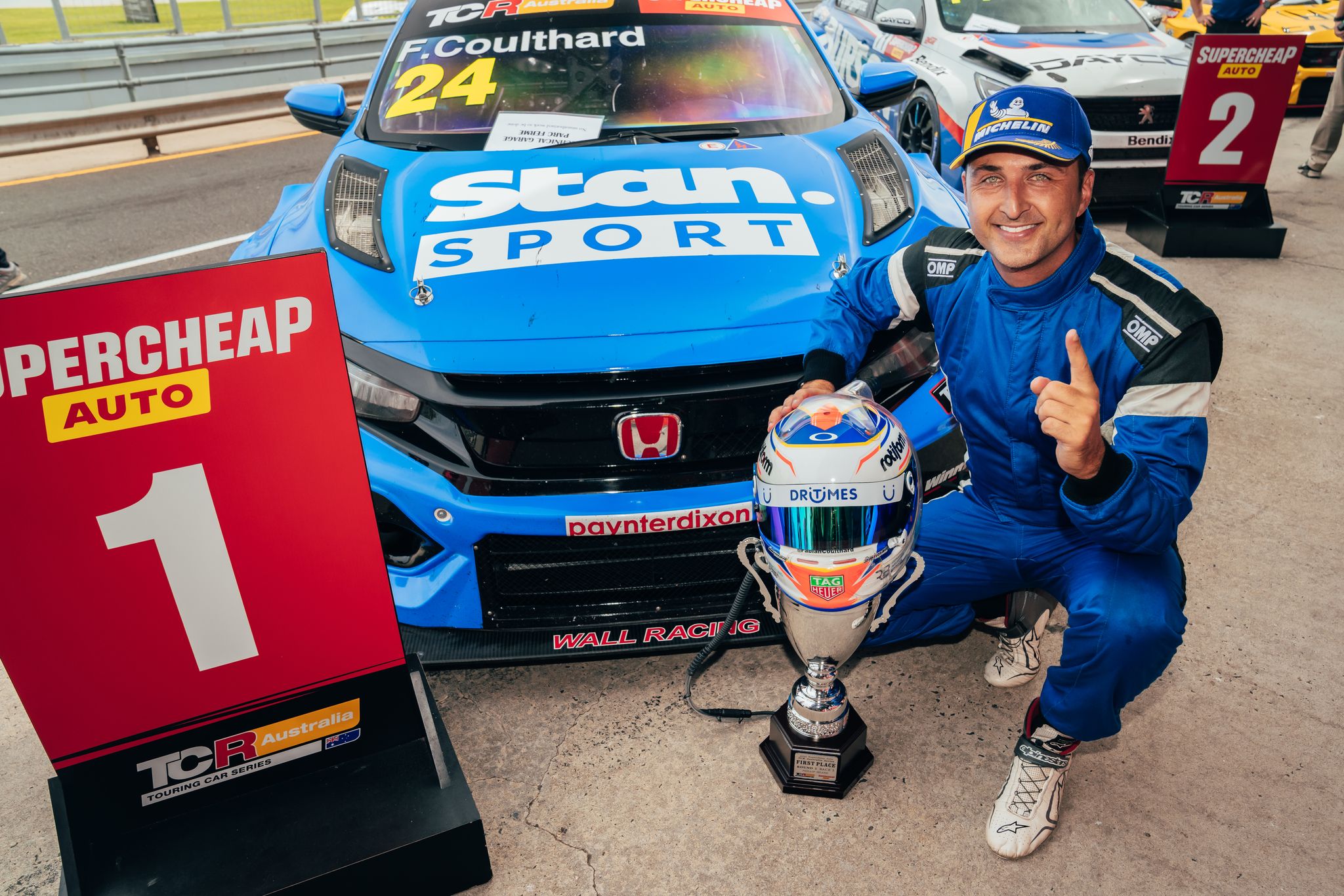 Fabian Coulthard Wins Maiden Supercheap Auto TCR Australia Race